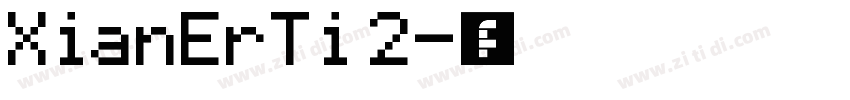 XianErTi 2字体转换